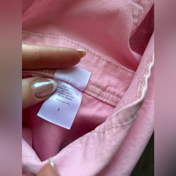 Hey Gang The Kneepatch Overalls Japanese Canvas - Pink - Picture 9 of 12